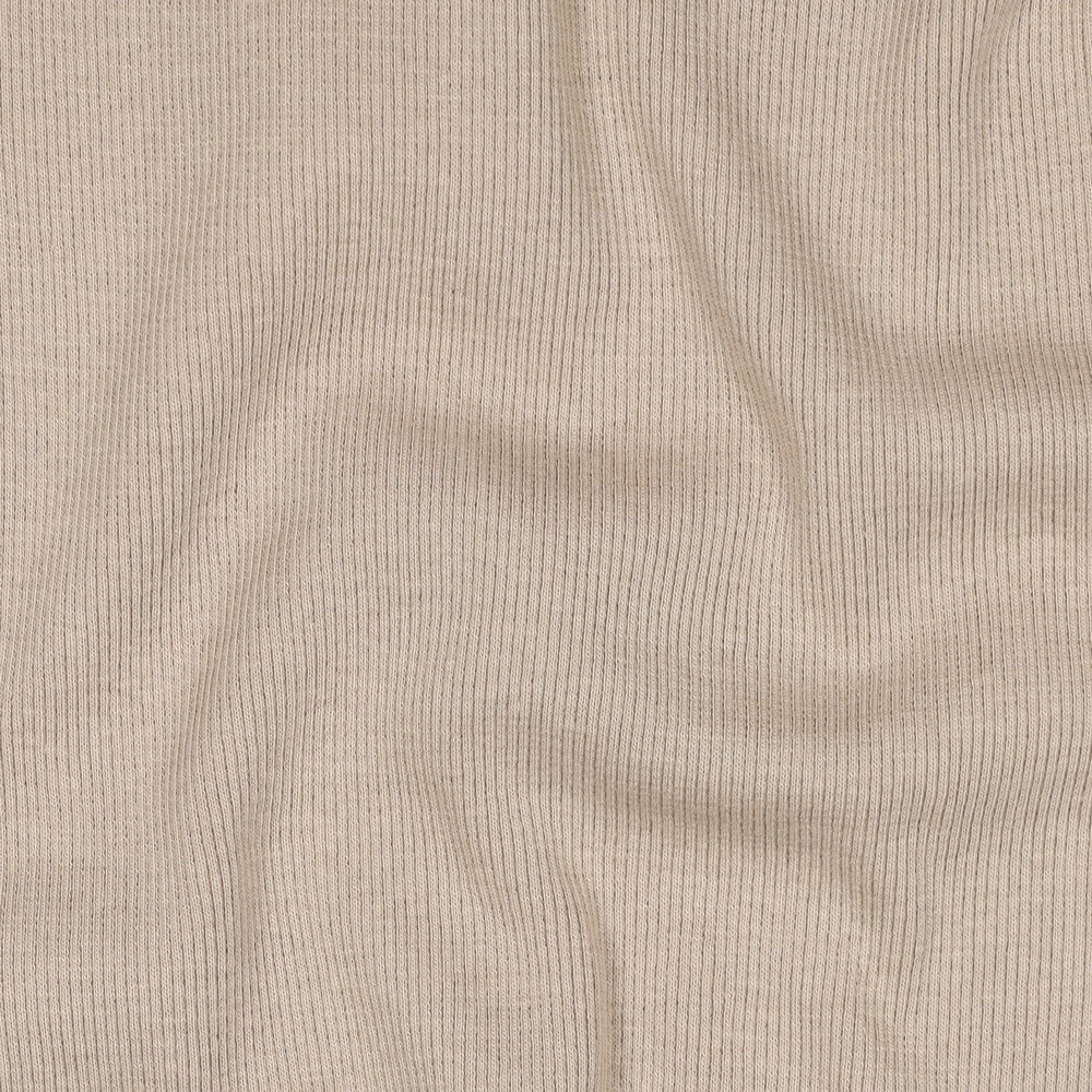[PRE-VHT-08492.002 SABLE - SAND] ⏳ Bord-côte côtelé uni GOTS & Oeko-Tex | Sable