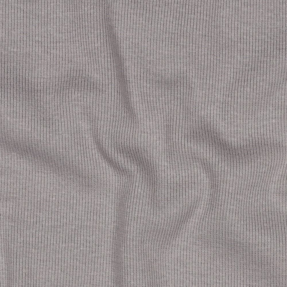 [PRE-VHT-08492.003 GRIS - GREY - GRAU] ⏳ Bord-côte côtelé uni GOTS & Oeko-Tex | Gris
