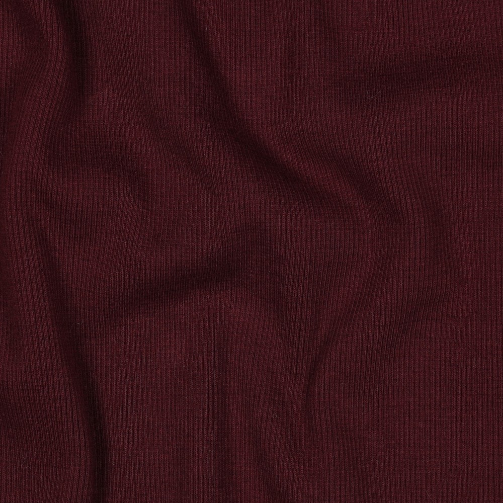 [PRE-VHT-08492.006 Aubergine] ⏳ Rippenbündchen uni GOTS & Oeko-Tex | Aubergine