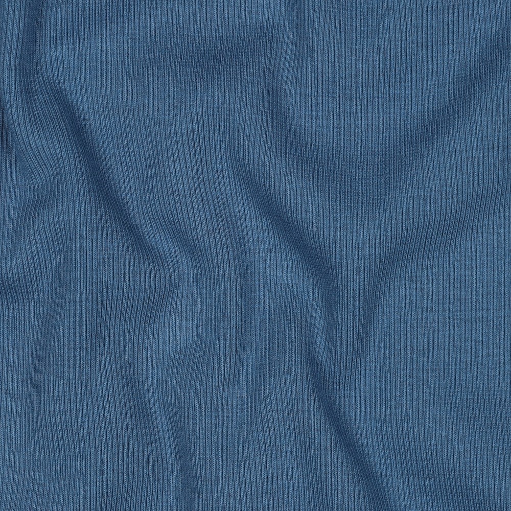 [PRE-VHT-08492.018 JEAN BLEU - JEANS - JEANSBLAU] ⏳ Rippenbündchen uni GOTS & Oeko-Tex | Jeansblau