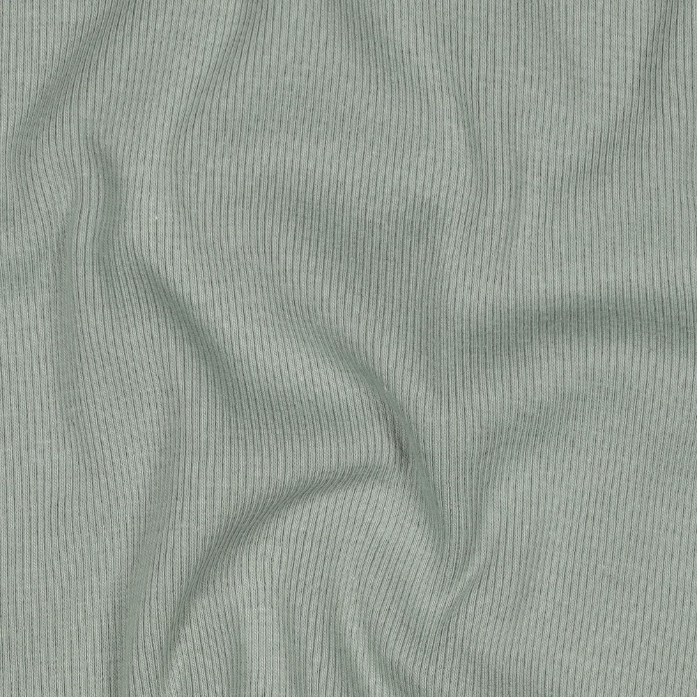 [PRE-VHT-08492.036 VERT ANCIEN - OLD GREEN - ALTGRÜN] ⏳ Bord-côte côtelé uni GOTS & Oeko-Tex | Vert ancien