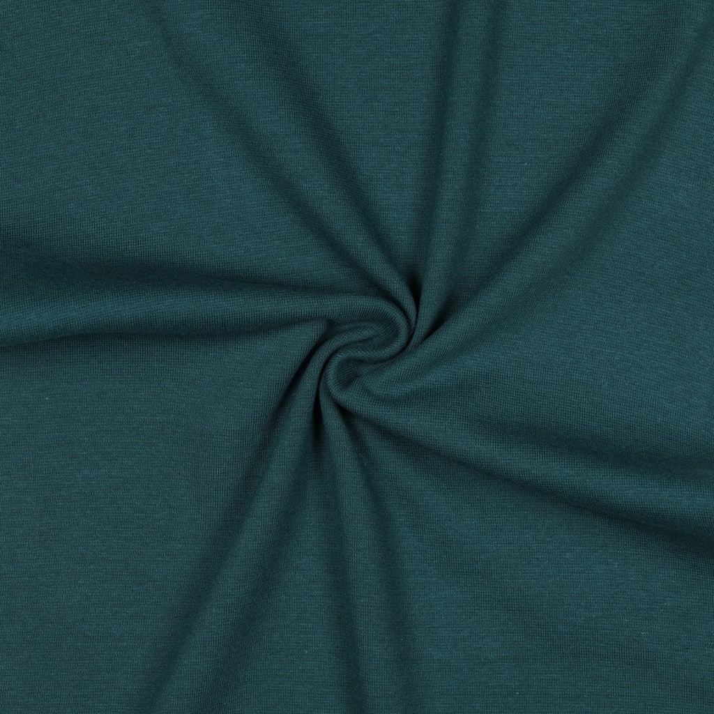 [PRE-VHT-08058.013 VERT FONCÉ - DARK GREEN - DUNKELGRÜN] ⏳ Bord-côte uni GOTS & Oeko-Tex | Vert foncé