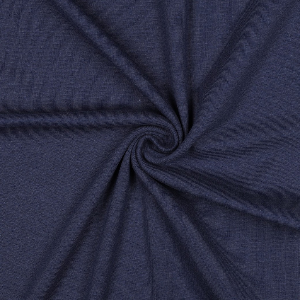 [PRE-VHT-08058.019 BLEU MARINE - NAVY - MARINEBLAU] ⏳ Bord-côte uni GOTS & Oeko-Tex | Bleu marine