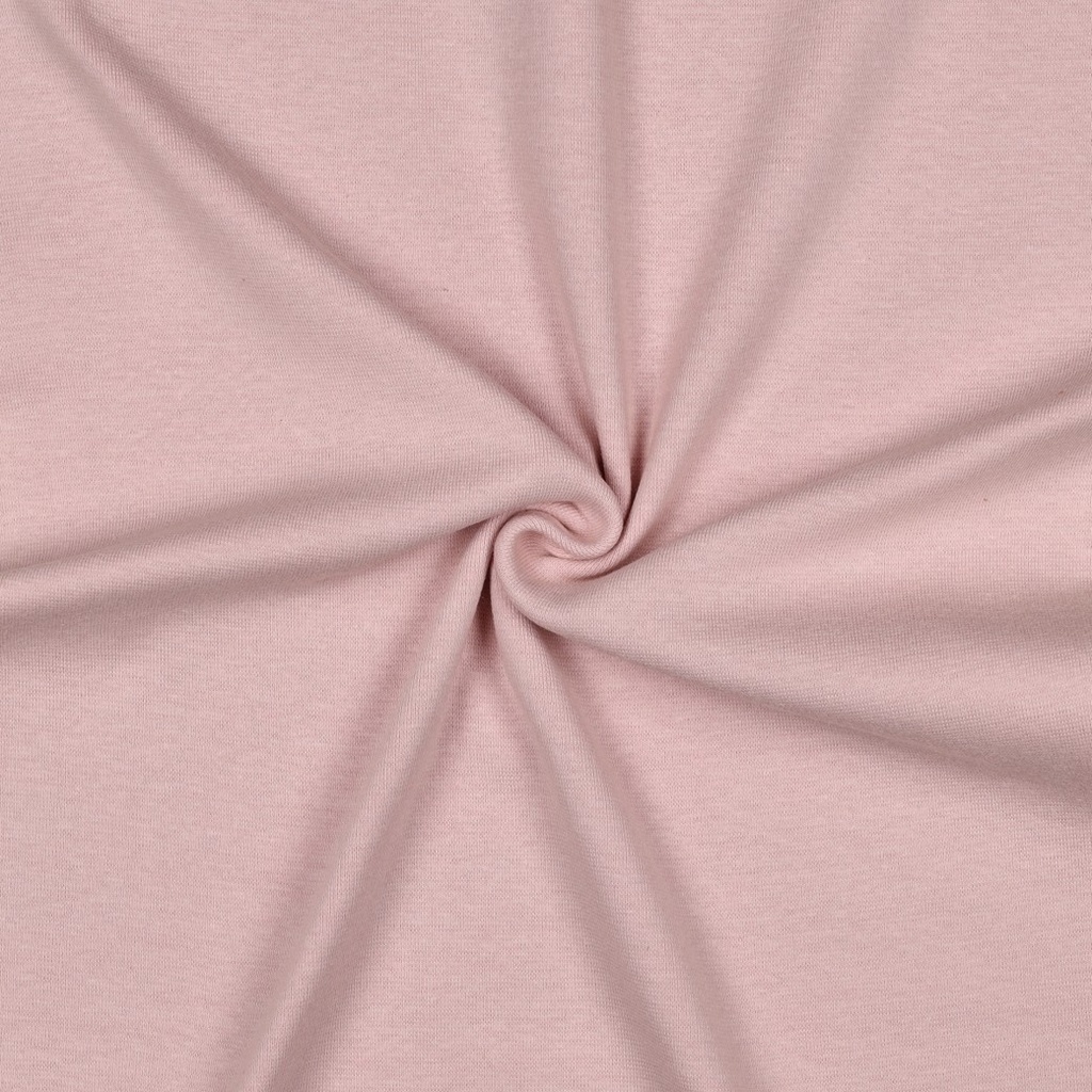 [PRE-VHT-08058.047 ROSÉ PÂLE - BLUSH] ⏳ Bord-côte uni GOTS & Oeko-Tex | Rosé pâle