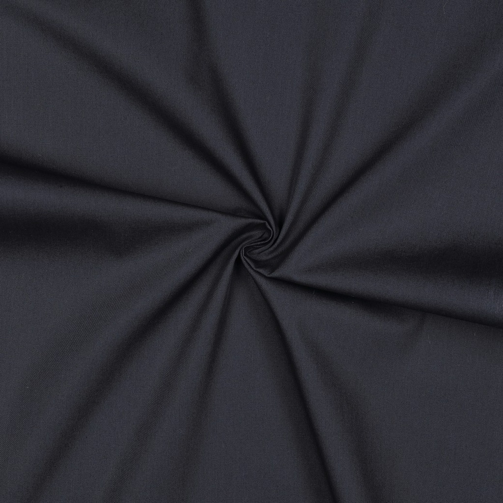 [PRE-VHT-05546.004 BLEU MARINE - NAVY - MARINEBLAU] ⏳ Cotonnade unie GOTS & Oeko-Tex | Bleu marine