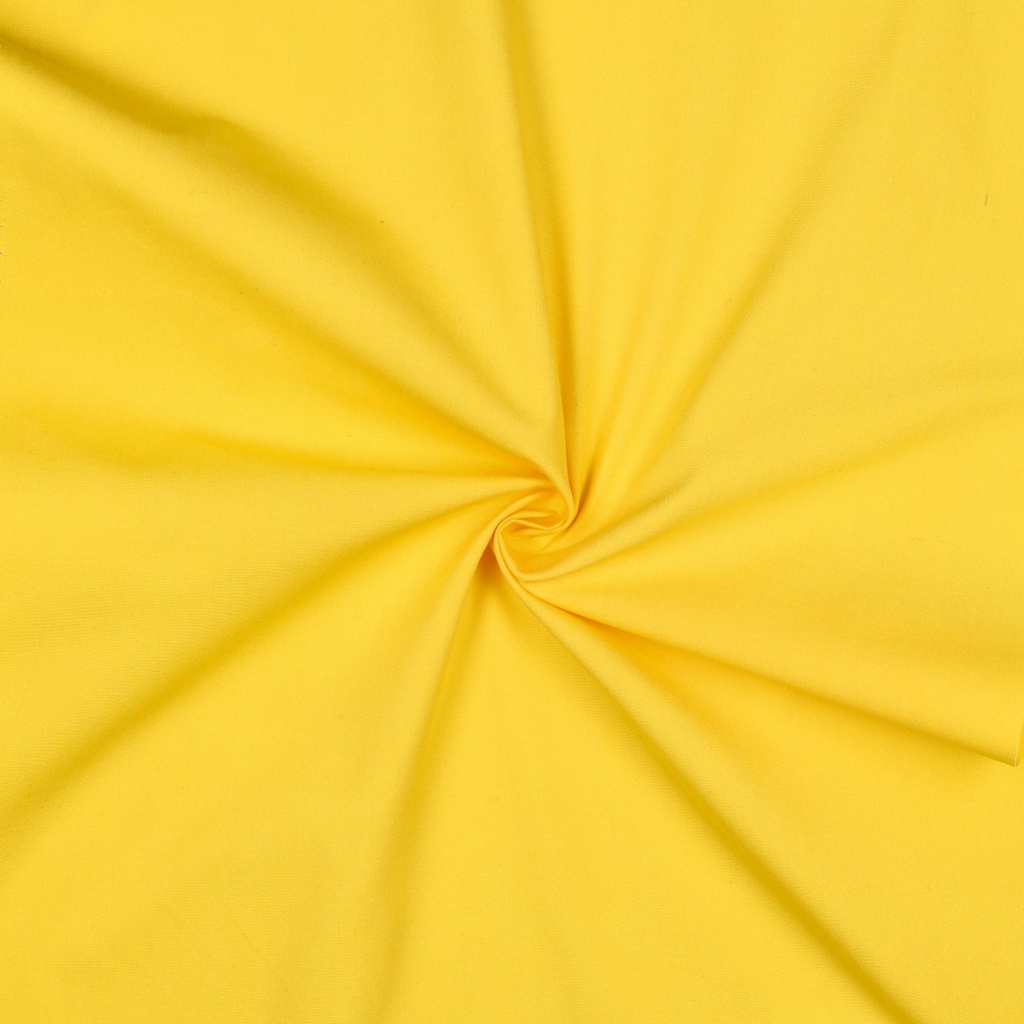 [PRE-VHT-05546.015 JAUNE - YELLOW - GELB] ⏳ Cotonnade unie GOTS & Oeko-Tex | Jaune