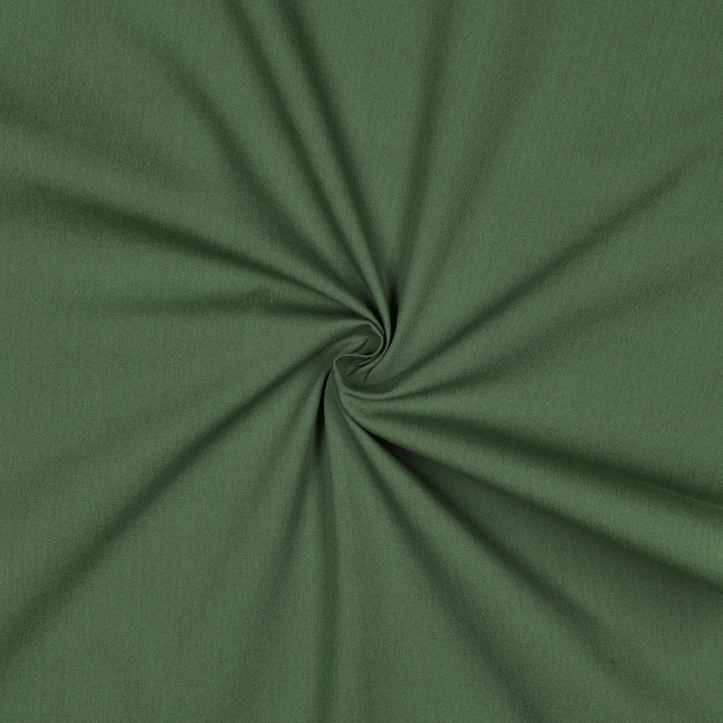 [PRE-VHT-05546.021 VERT FORÊT - FOREST GREEN - WALDGRÜN] ⏳ Cotonnade unie GOTS & Oeko-Tex | Vert forêt