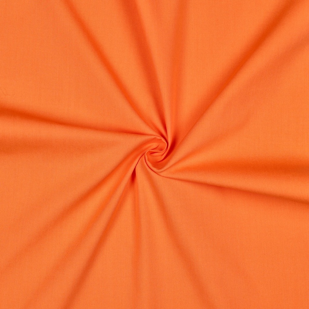 [PRE-VHT-05546.028 Orange] ⏳ Cotonnade unie GOTS & Oeko-Tex | Orange