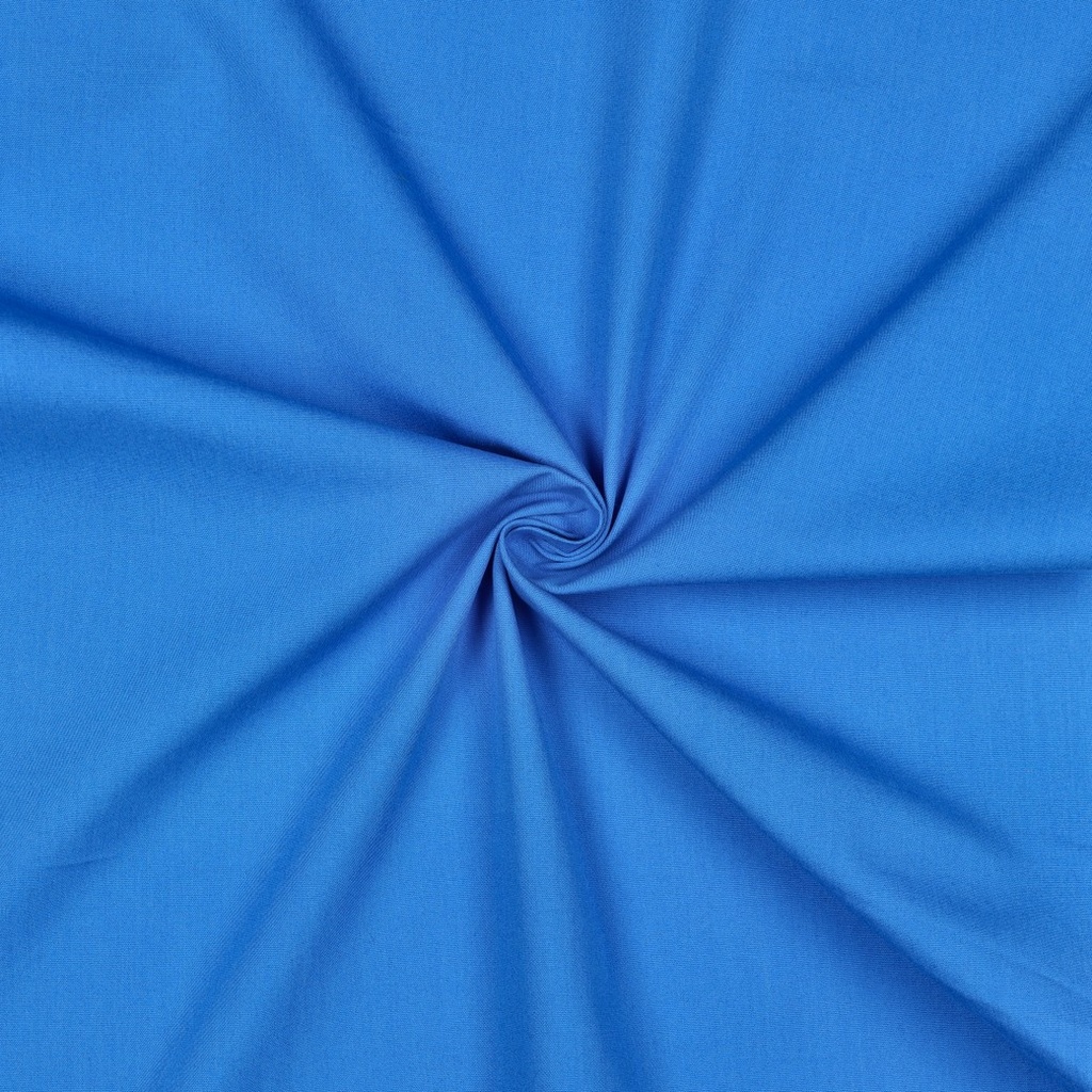 [PRE-VHT-05546.033 BLEU COBALT - COBALT - KOBALTBLAU] ⏳ Cotonnade unie GOTS & Oeko-Tex | Bleu cobalt