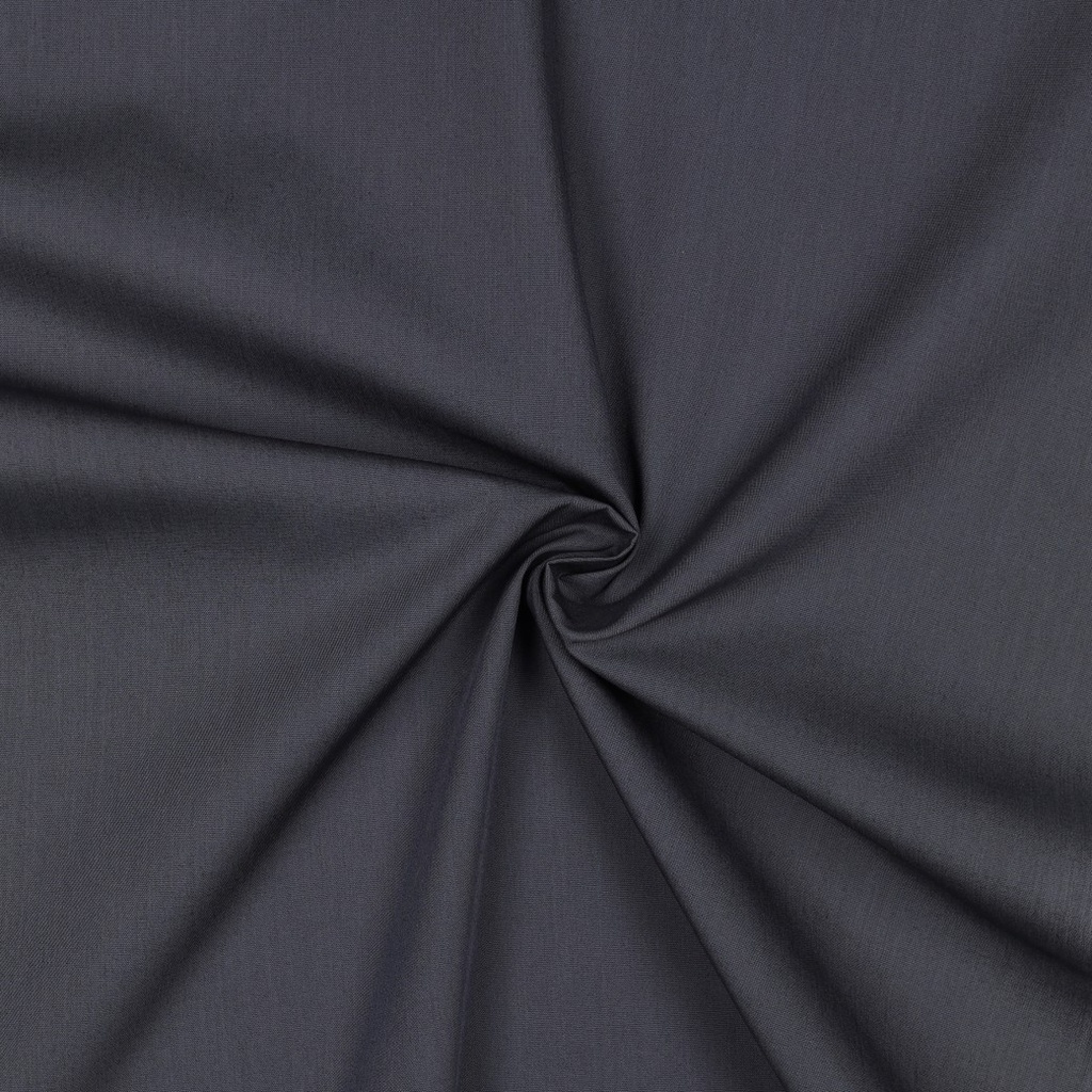 [PRE-VHT-05546.050 GRIS FONCÉ - DARK GREY - DUNKELGRAU] ⏳ Cotonnade unie GOTS & Oeko-Tex | Gris foncé