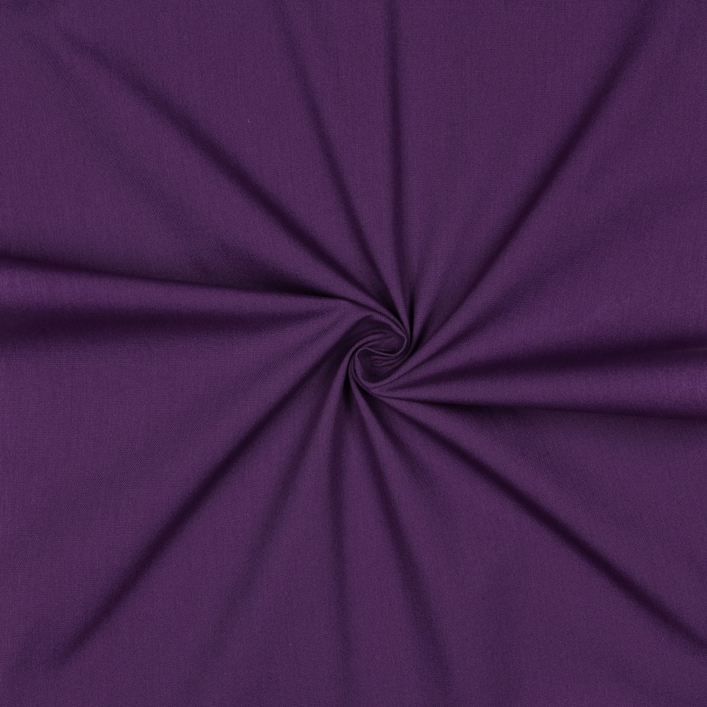 [PRE-VHT-05546.055 VIOLET - PURPLE - LILA] ⏳ Cotonnade unie GOTS & Oeko-Tex | Violet