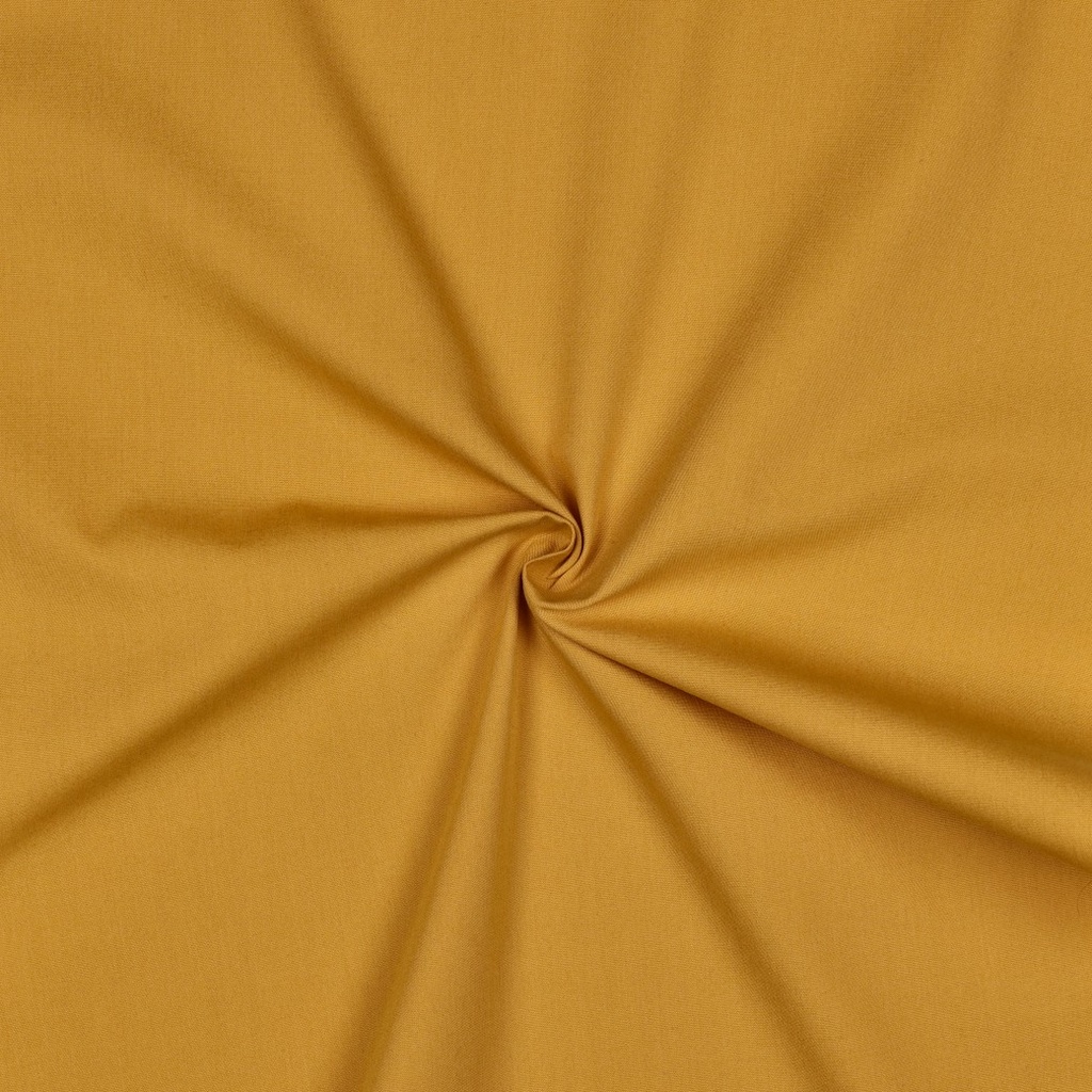 [PRE-VHT-05546.062 OCRE - OCHRE - OCKER] ⏳ Cotonnade unie GOTS & Oeko-Tex | Ocre