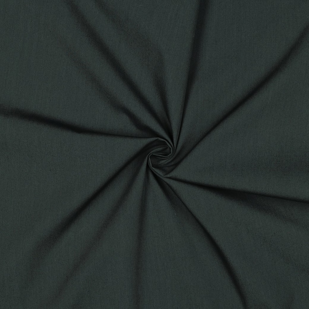 [PRE-VHT-05546.068 VERT FONCÉ - DARK GREEN - DUNKELGRÜN] ⏳ Cotonnade unie GOTS & Oeko-Tex | Vert foncé
