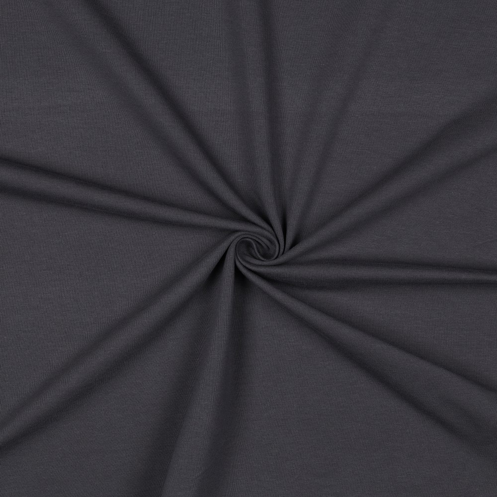 [PRE-VHT-09107.002 Anthracite - ANTHRACITE - ANTHRAZIT] ⏳ French Terry uni GOTS & Oeko-Tex | Anthracite