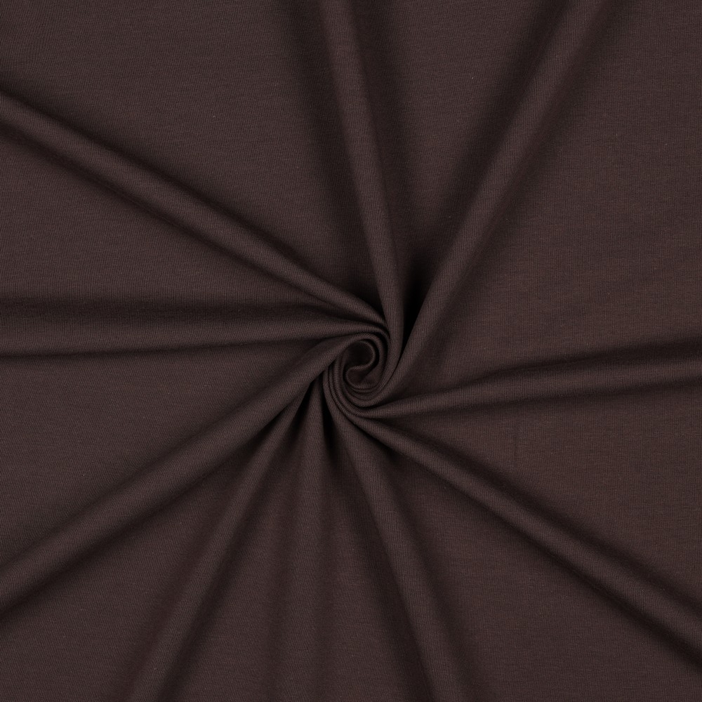 [PRE-VHT-09107.021 Brun Foncé - DARK BROWN - DUNKELBRAUN] ⏳ French Terry uni GOTS & Oeko-Tex | Dunkelbraun