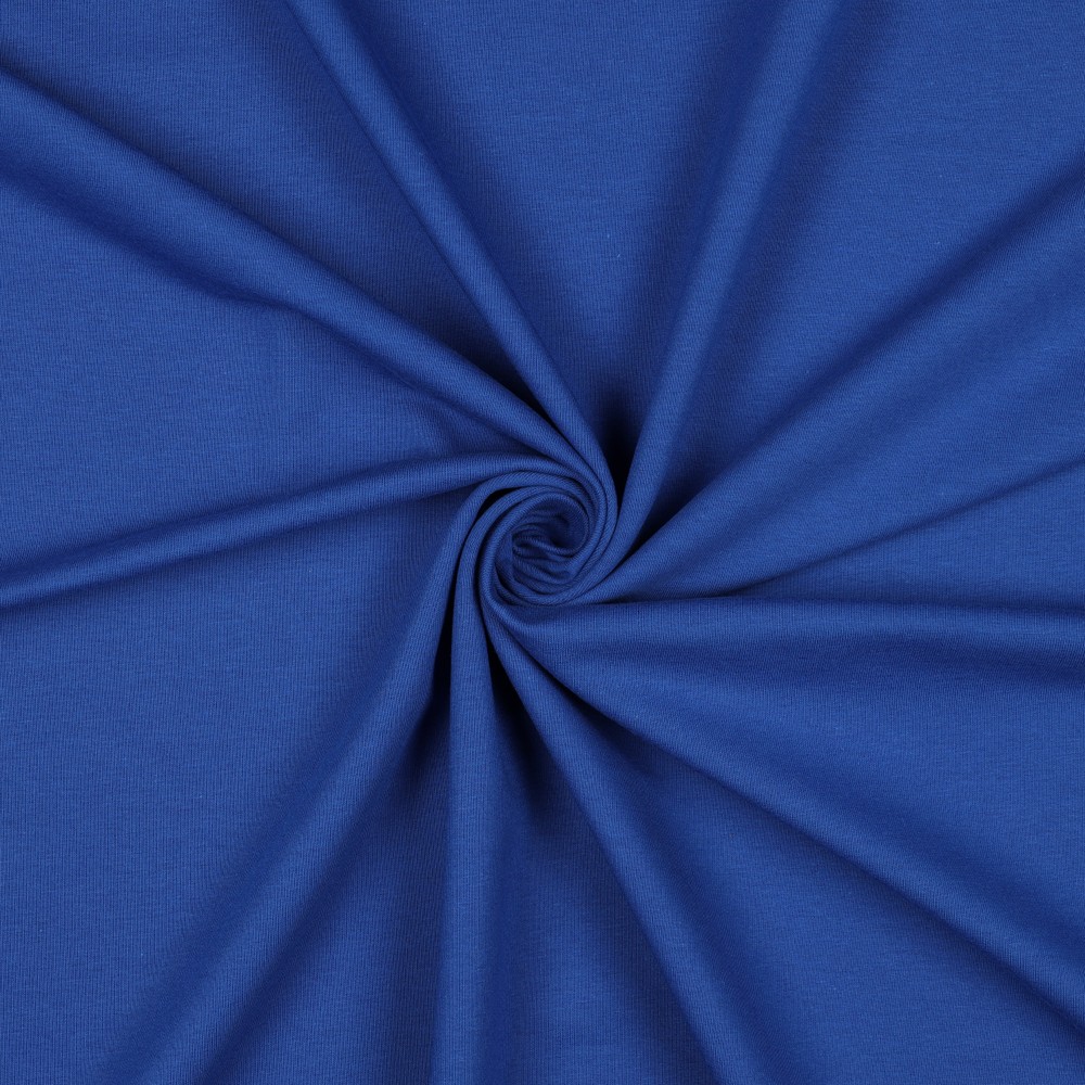 [PRE-VHT-09107.039 Bleu Cobalt - COBALT - KOBALTBLAU] ⏳ French Terry uni GOTS & Oeko-Tex | Bleu Cobalt