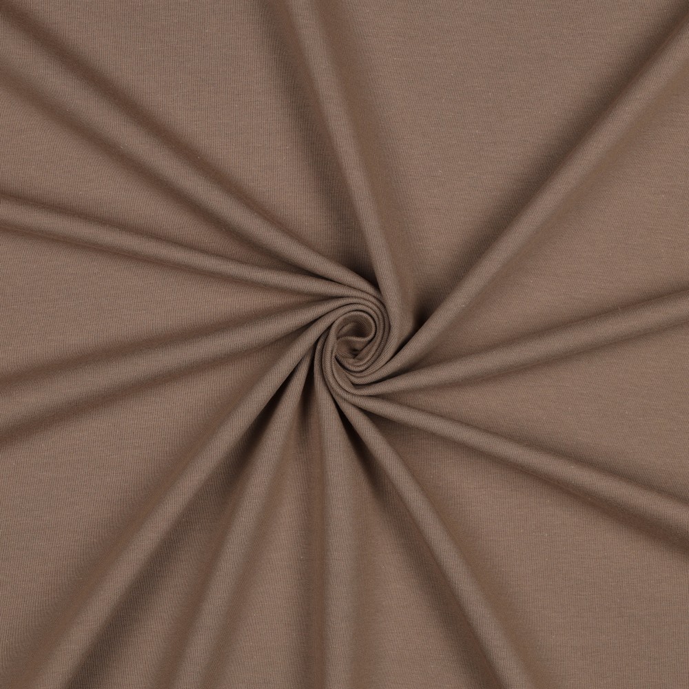 [PRE-VHT-09107.057 Taupe - TAUPE] ⏳ French Terry uni GOTS & Oeko-Tex | Taupe