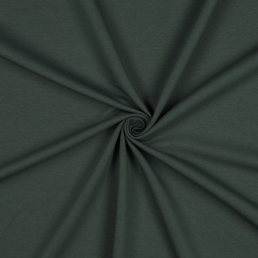 [PRE-VHT-09107.059 Vert Forêt Foncé - DARK FOREST GREEN - DUNKEL WALDGRÜN] ⏳ French Terry uni GOTS & Oeko-Tex | Vert Forêt Foncé