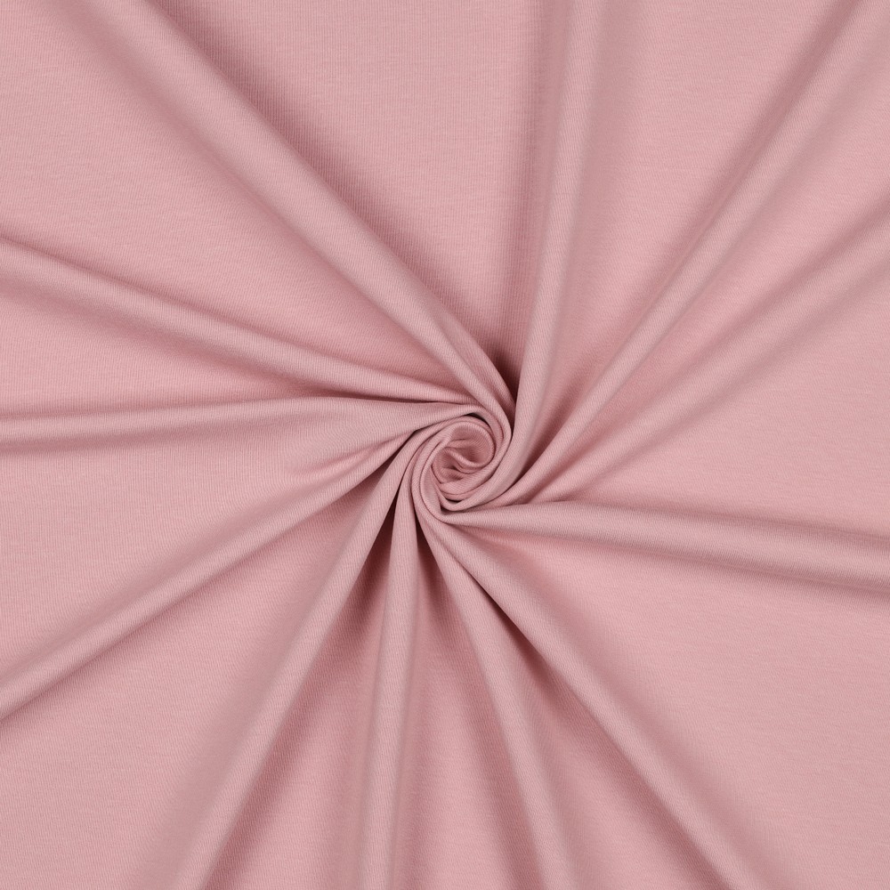 [PRE-VHT-09107.060 Rose Poudré - ROSE - ROSÉ] ⏳ French Terry uni GOTS & Oeko-Tex | Rose Poudré