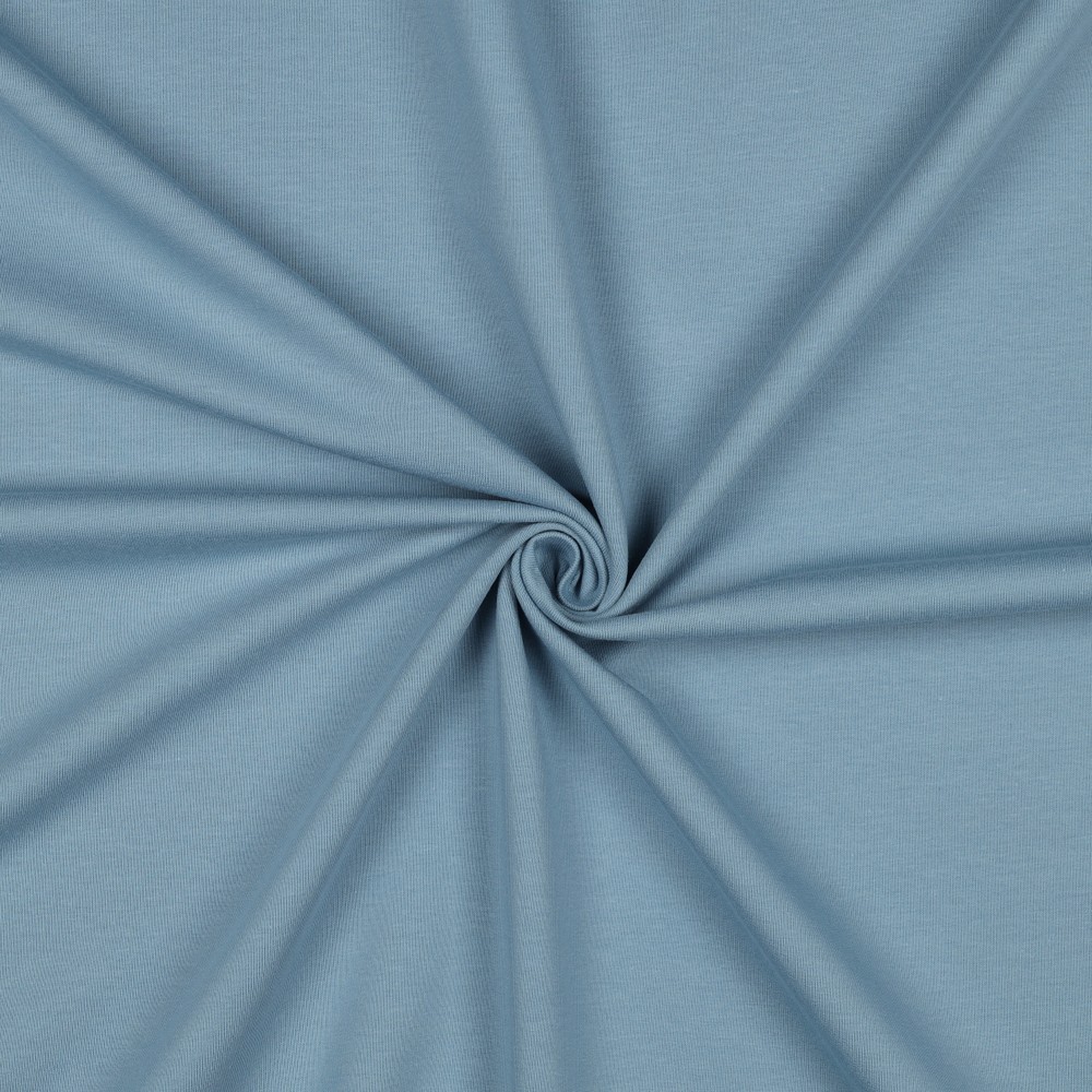 [PRE-VHT-09107.070 Bleu Ombré - BLUE SHADOW - SCHATTENBLAU] ⏳ French Terry uni GOTS & Oeko-Tex | Bleu Ombré