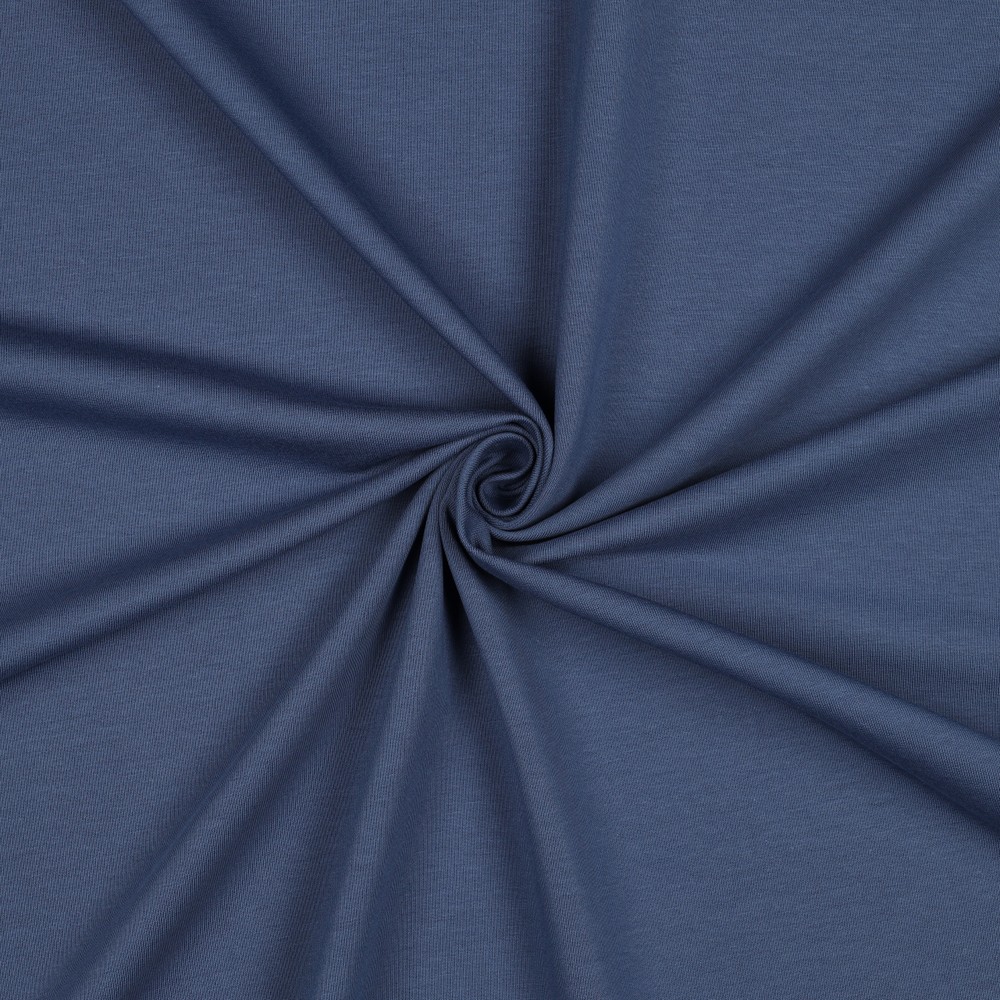 [PRE-VHT-09107.078 Indigo - INDIGO] ⏳ French Terry uni GOTS & Oeko-Tex | Indigo