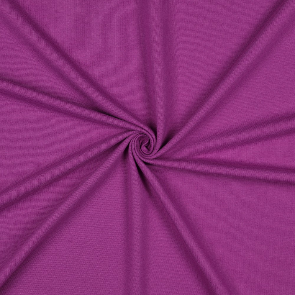 [PRE-VHT-09107.083 Violet - VIOLET - VIOLETT] ⏳ French Terry uni GOTS & Oeko-Tex | Violett