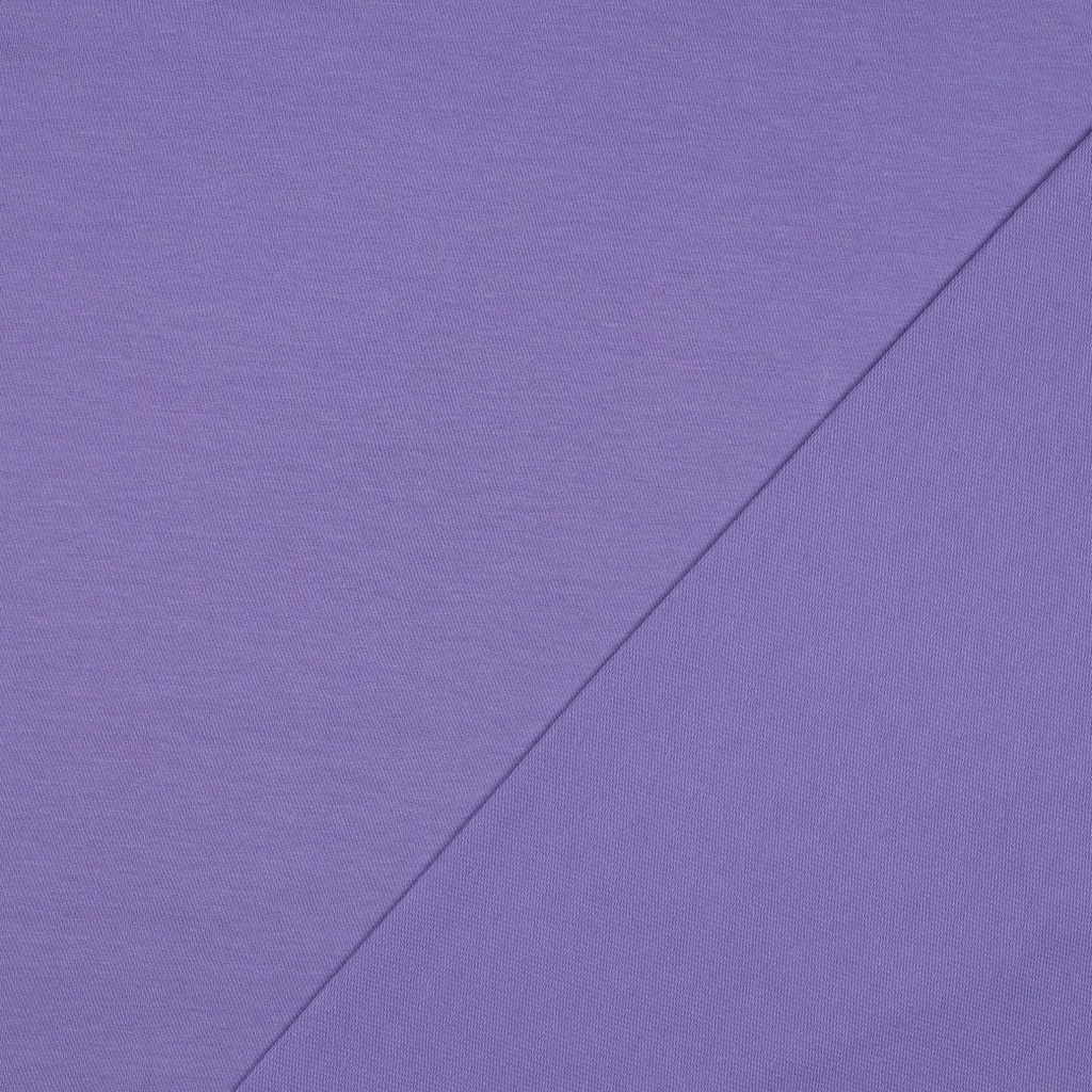 [PRE-VHT-09107.086 Lavande Foncé - DARK LAVENDER - DUNKEL LAVENDEL] ⏳ French Terry uni GOTS & Oeko-Tex | Lavande Foncé