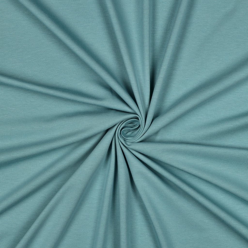 [PRE-VHT-08036.017 Aqua Foncé - DARK AQUA - DUNKEL AQUA] ⏳ Jersey uni GOTS & Oeko-Tex | Aqua Foncé