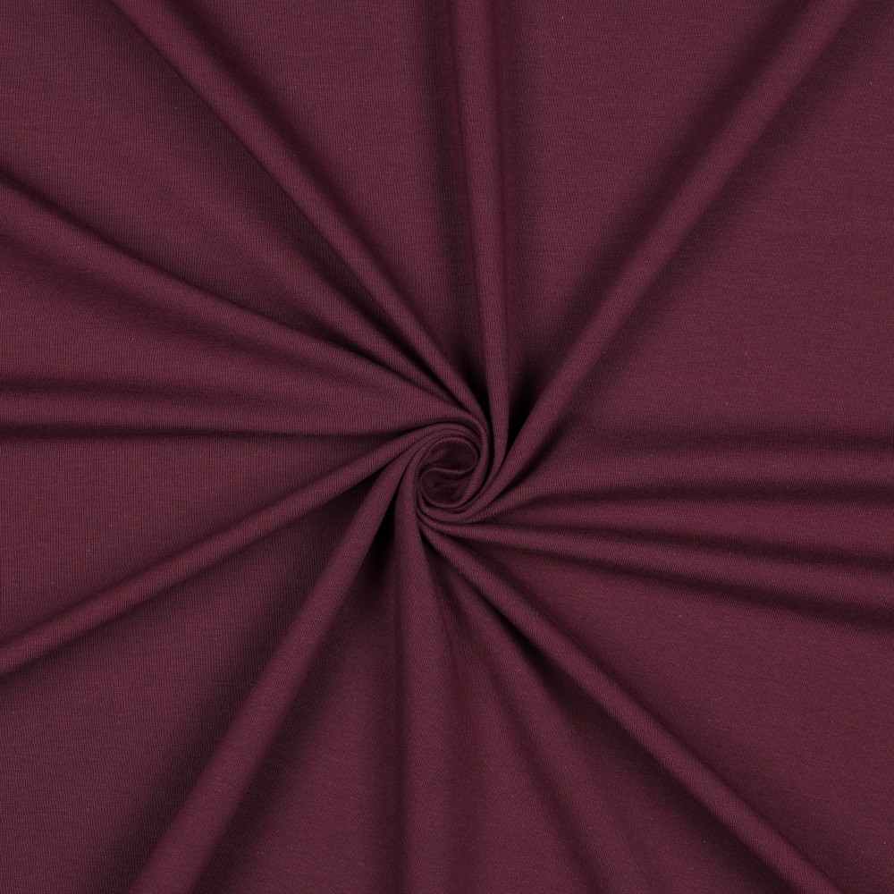 [PRE-VHT-08036.056 Aubergine - AUBERGINE] ⏳ Jersey uni GOTS & Oeko-Tex | Aubergine