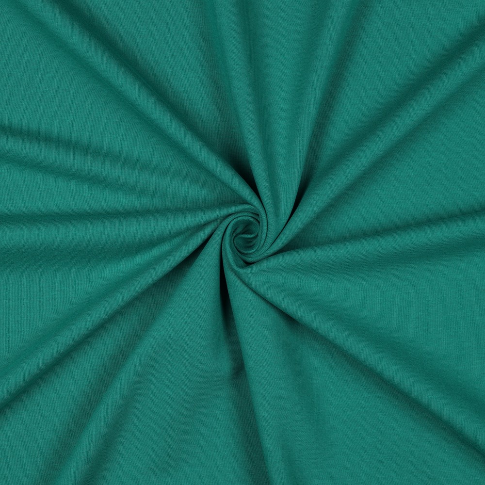 [PRE-VHT-09971.032 VERT ÉMERAUDE - EMERALD - SMARAGDGRÜN] ⏳ Soft sweat uni GOTS & Oeko-Tex | Smaragdgrün