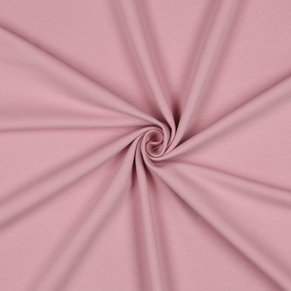 [PRE-VHT-09971.060 ROSE POUDRÉ - ROSE - ROSÉ] ⏳ Soft sweat uni GOTS & Oeko-Tex | Rose poudré