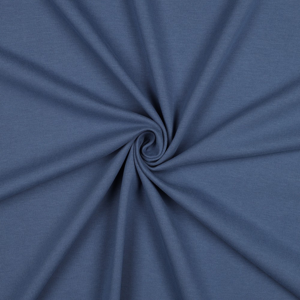 [PRE-VHT-09971.078 Indigo] ⏳ Soft sweat uni GOTS & Oeko-Tex | Indigo