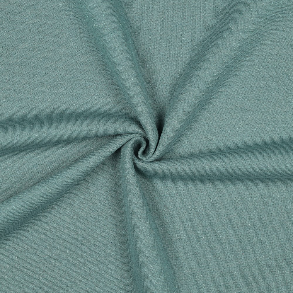[PRE-VHT-03232.034 VERT VIEILLI MULTI - OLD GREEN MULTI - ALTGRÜN MULTI] ⏳ Lurex-Sweat uni pailleté Oeko-Tex | Altgrün multi